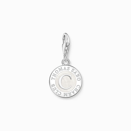 Thomas Sabo Member Charm White Charmista Coin Silver 1998-007-14