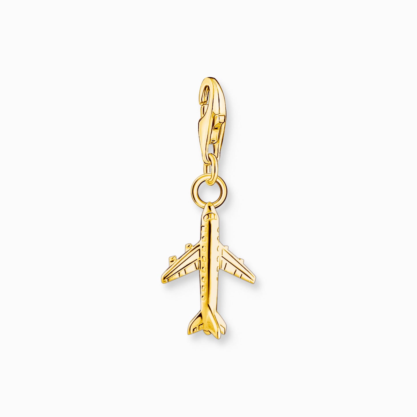 Thomas Sabo Charm Pendant Airplane Gold Plated 2012-413-39