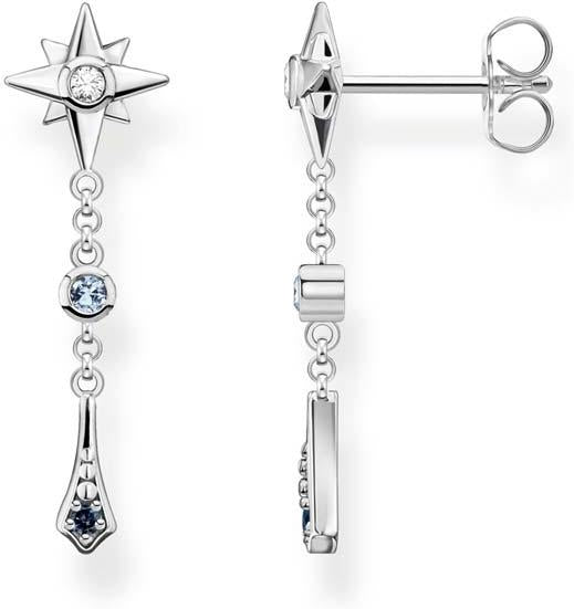 Thomas Sabo Sterling Silver Magic Star Drop Earrings H2209-945-7