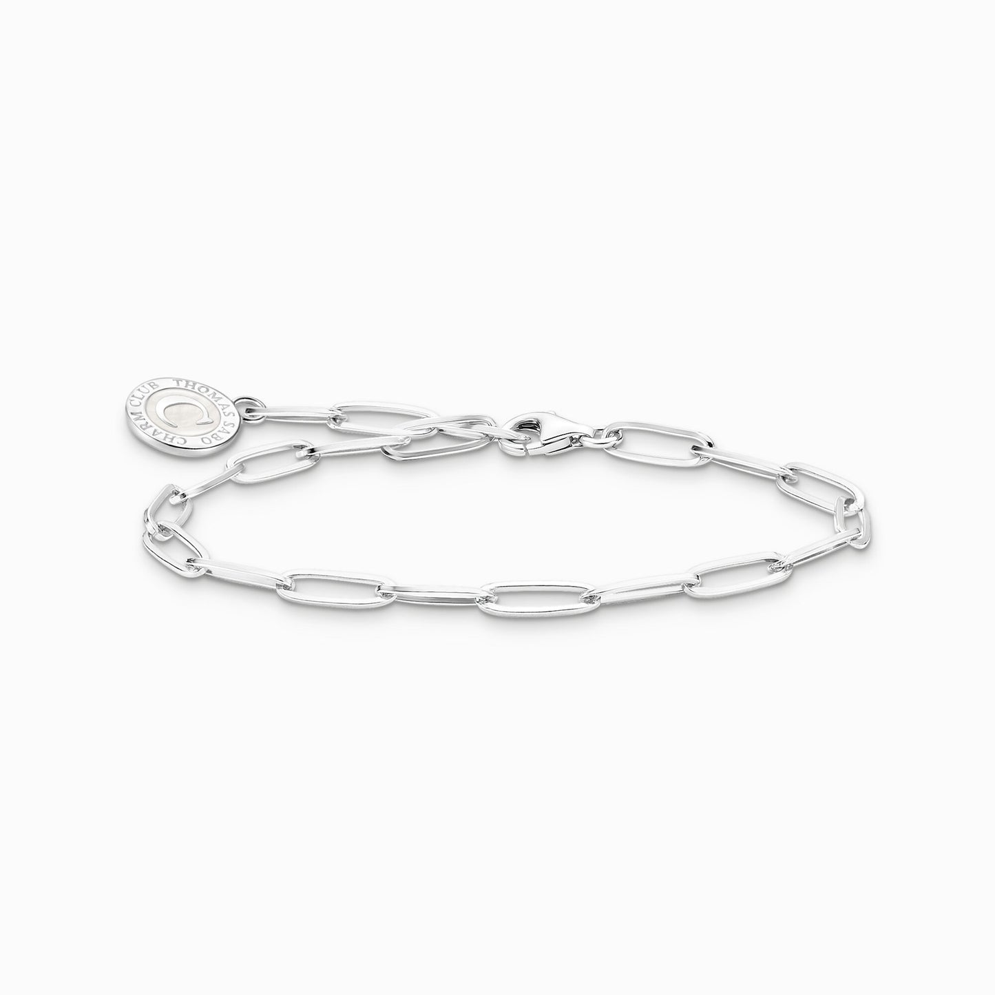 Thomas Sabo Member Charm Bracelet With White Charmista Coin Silver X0286-007-21