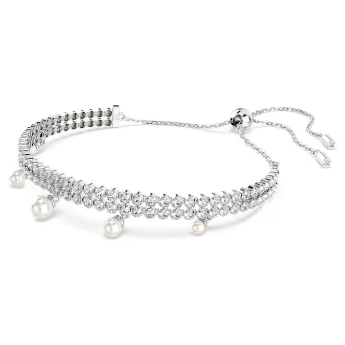 Swarovski Ariana Grande x Swarovski Bracelet Mixed Cuts, Heart, White, Rhodium Plated 5720870