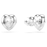 Swarovski Ariana Grande x Swarovski Stud Earrings Mixed Cuts, Heart, White, Rhodium Plated 5720859