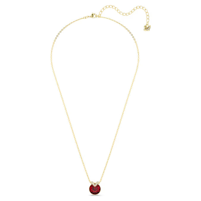 Swarovski Bella V Pendant Round Cut, Red, Gold-Tone Plated 5724287