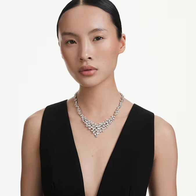 Swarovski Constella Necklace Mixed Cuts, Clasp, White, Rhodium Plated 5732249