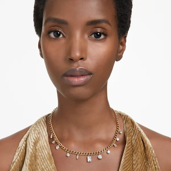 Swarovski Dextera necklace White, Gold-tone plated 5663338