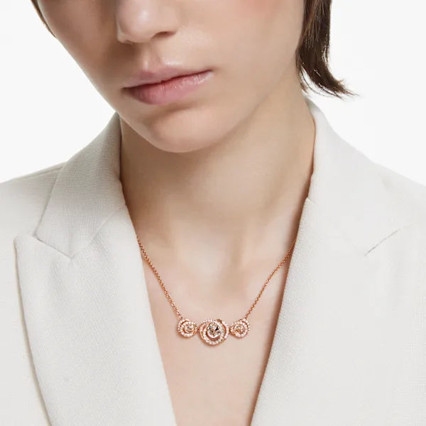 Swarovski Generation necklace White, Rose gold-tone plated 5636589