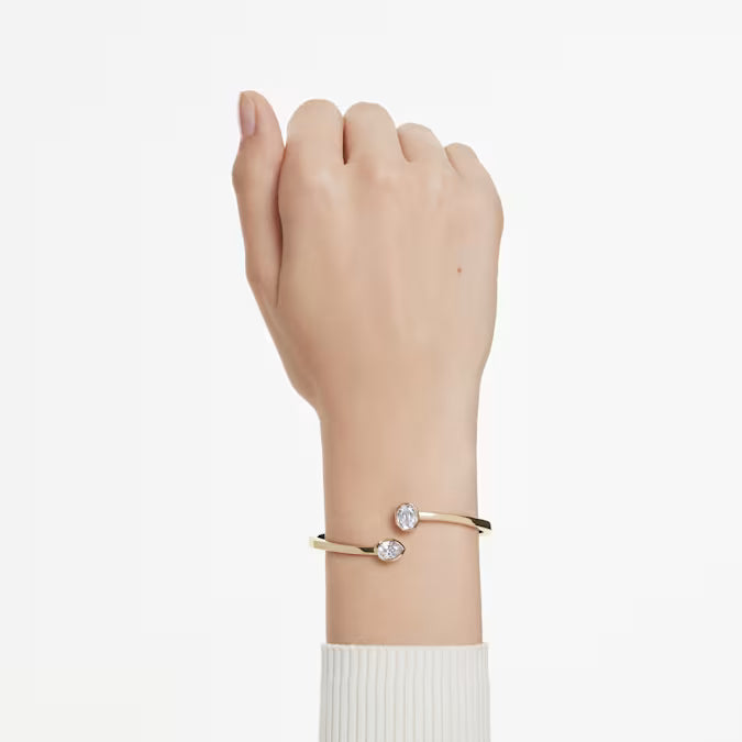 Swarovski Imber Bangle Mixed Cuts, White, Gold-Tone Plated 5714315