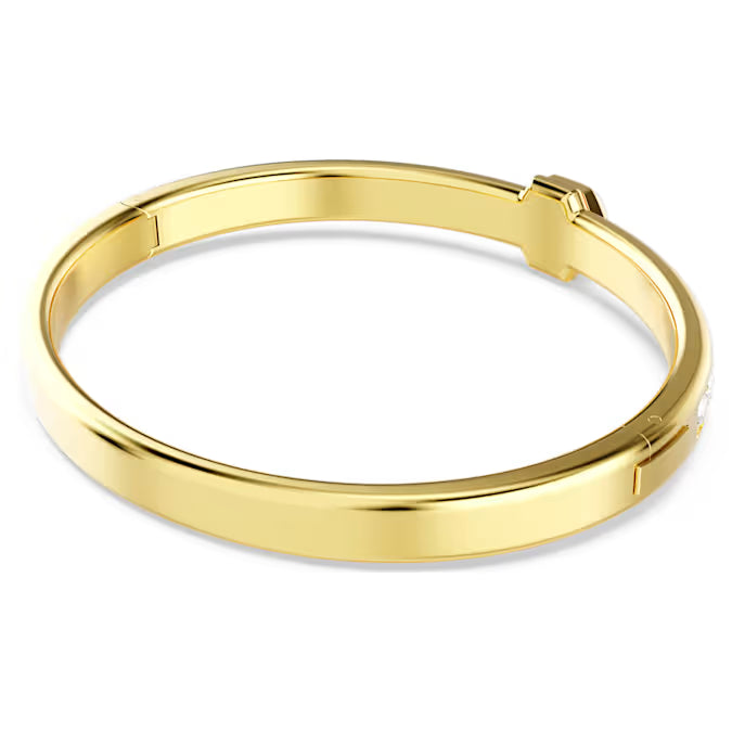 Swarovski Numina Bangle Round Cut, White, Gold-Tone Plated 5688493, 5688494