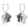 Swarovski Swan Drop Earrings Swan, Black, Mixed Metal Finish 5705728