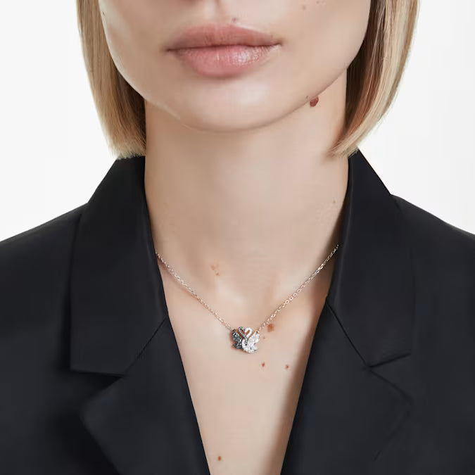 Swarovski Swan Pendant Swan, Black, Mixed Metal Finish 5705721