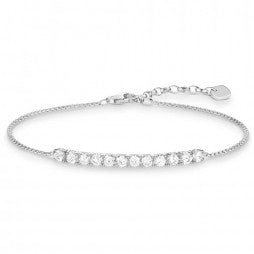 Thomas Sabo Silver Cubic Zirconia Bracelet A1540-051-14-L19.5V
