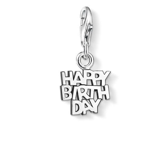 Thomas Sabo Charm Pendant "Happy Birthday" 0883-001-12