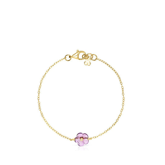 Tous Vita Bracelet in Gold with Amethyst and Diamonds 918531000
