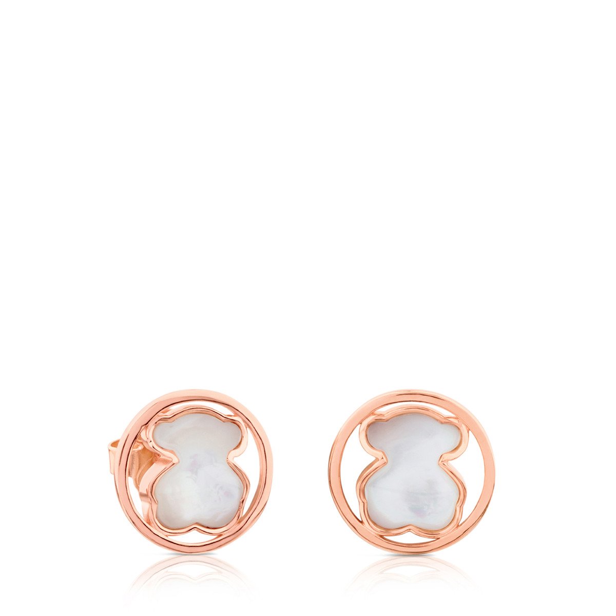 Tous Rose Vermeil Silver Camille Earrings 712163570