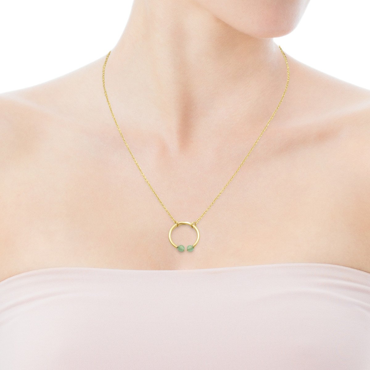 Tous Batala Necklace in Gold Vermeil with Quartzite 918542610