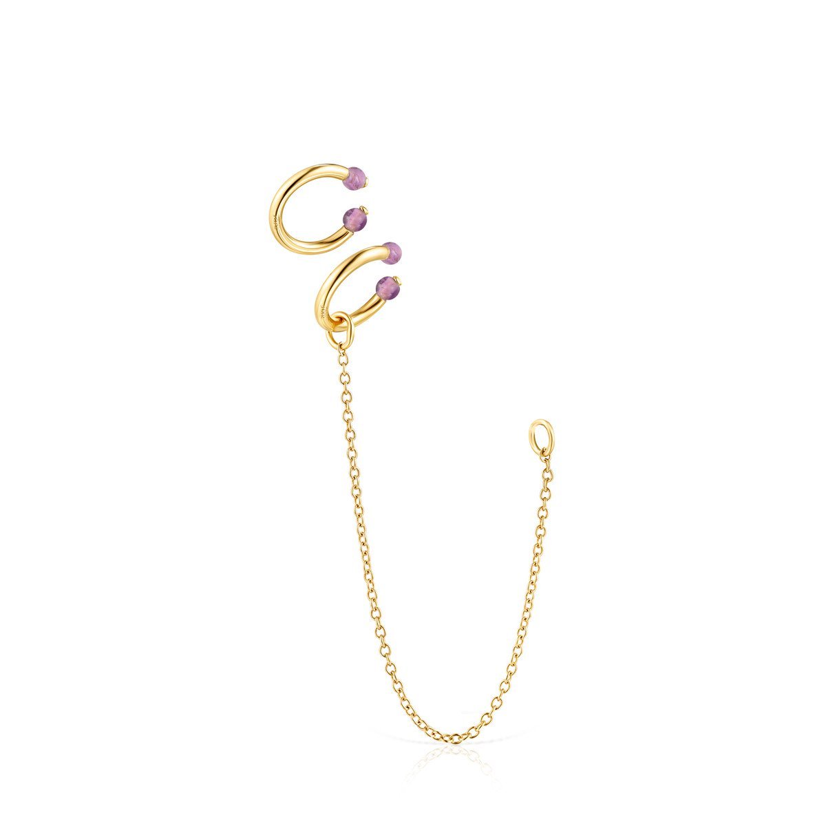 Tous Batala Earcuff Pack in Gold Vermeil with Amethyst 918543650