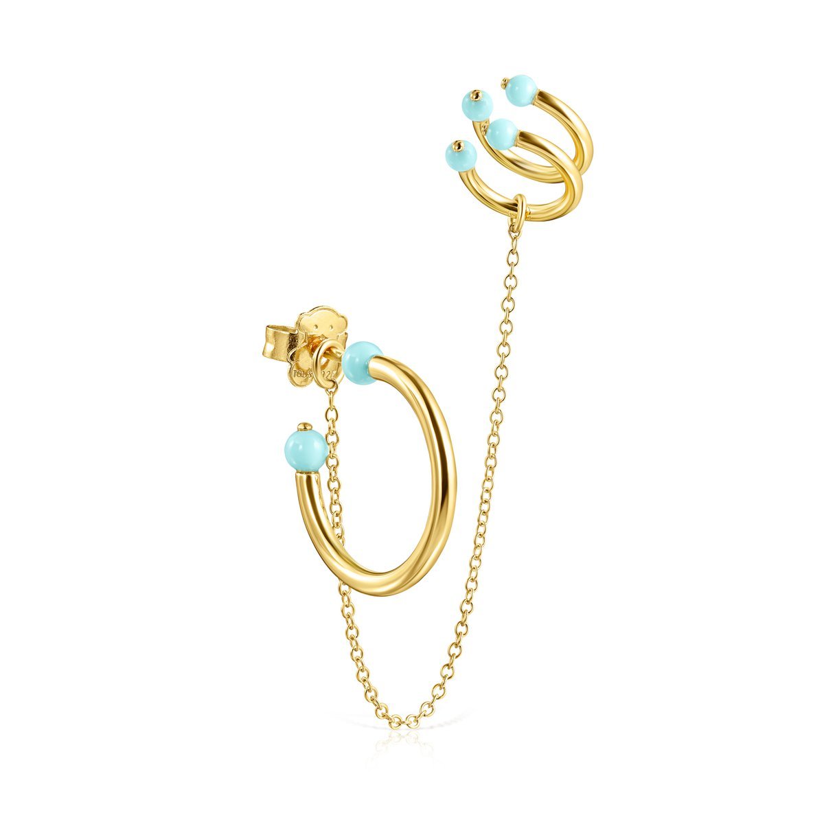 Tous Batala Earcuff Pack in Gold Vermeil with Howlite 918543670