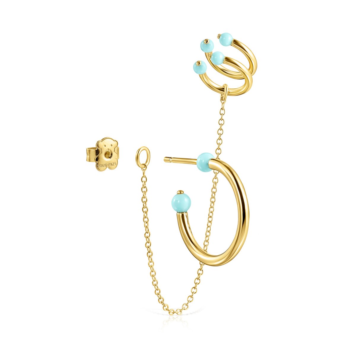 Tous Batala Earcuff Pack in Gold Vermeil with Howlite 918543670
