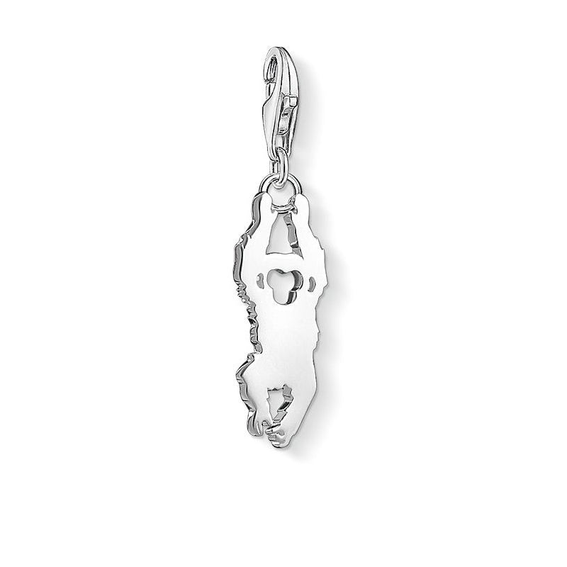 Thomas Sabo Silver Hanging Monkey Charm 1294-001-12