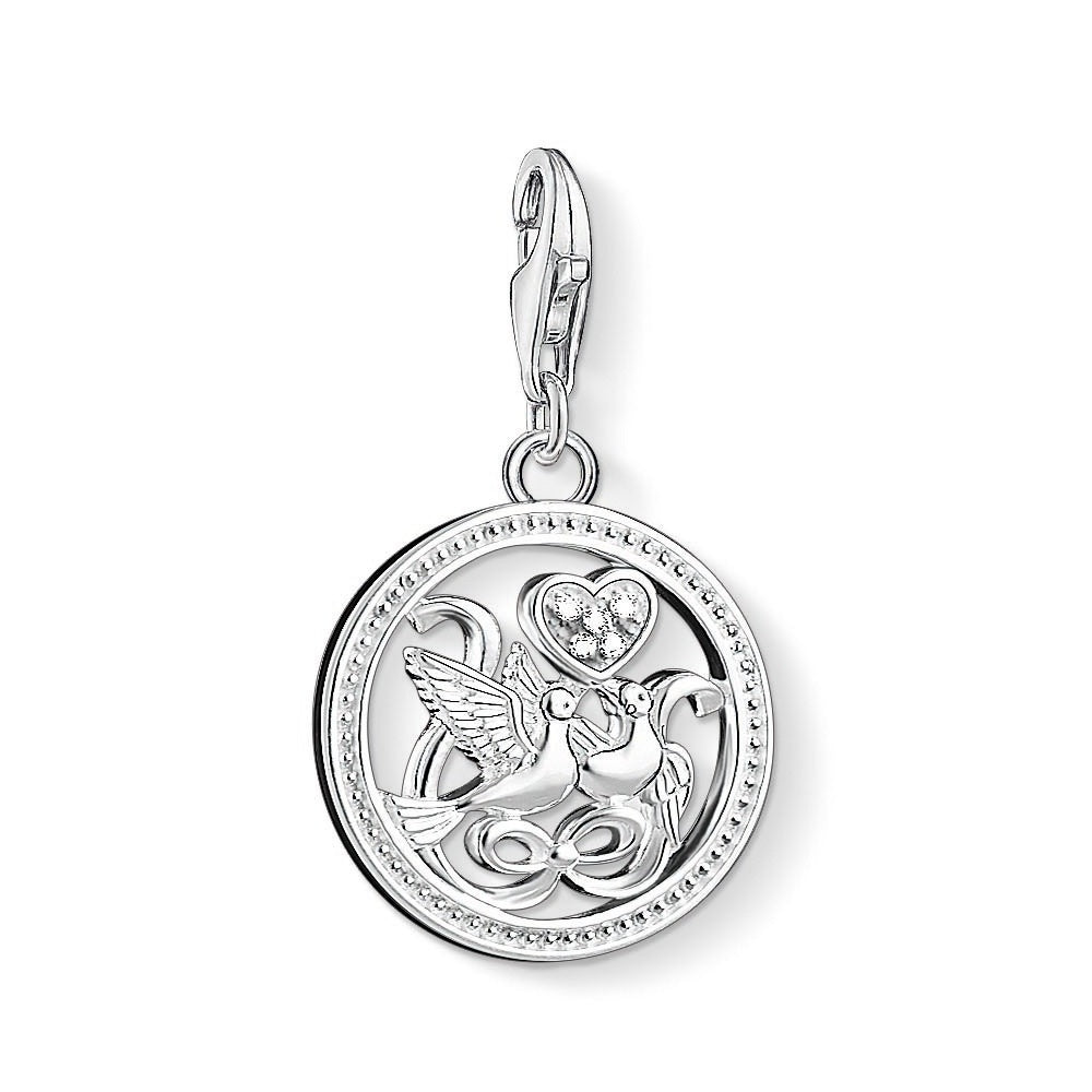 Thomas Sabo Silver Wedding Doves Charm 1304-051-14