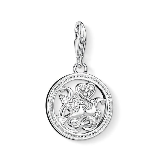 Thomas Sabo Silver Wedding Doves Charm 1304-051-14