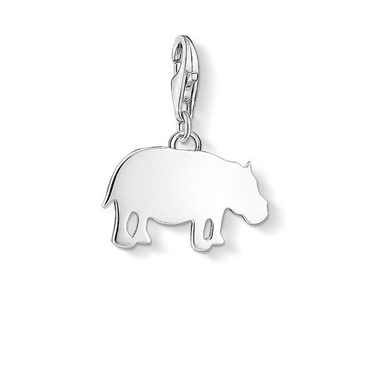 Thomas Sabo Silver Hippopotamus Charm 1345-001-12