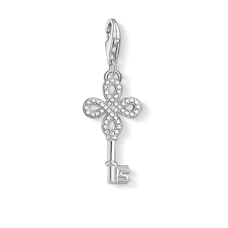 Thomas Sabo Silver Zirconia Infinity Key Charm 1360-051-14