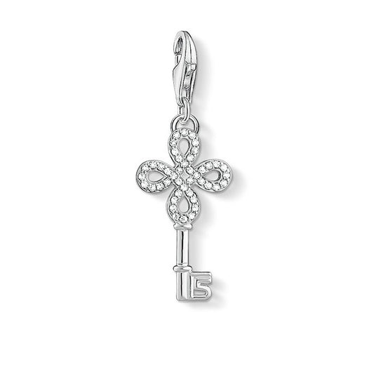 Thomas Sabo Silver Zirconia Infinity Key Charm 1360-051-14