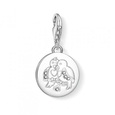 Thomas Sabo Silver Turtle Doves Charm 1388-051-14