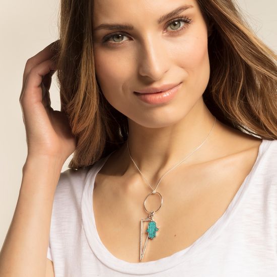 Thomas Sabo Charm Pendant "Hand of Fatima" 1558-404-17