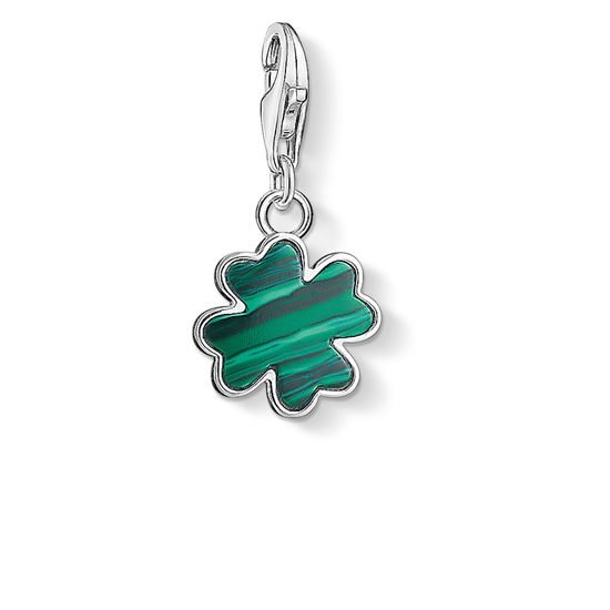 Thomas Sabo Charm Pendant "Green Cloverleaf" 1562-475-6