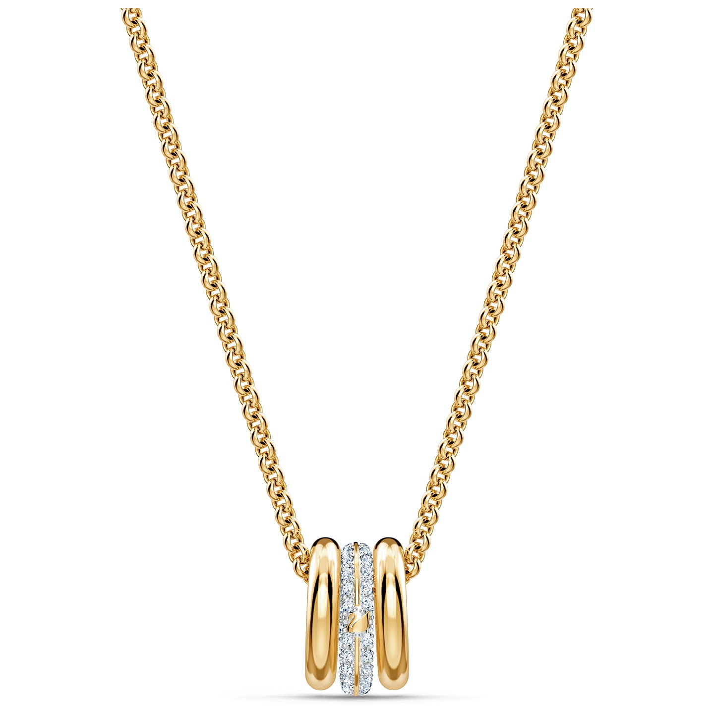 Swarovski Stone Pendant, White, Mixed metal finish 5523989