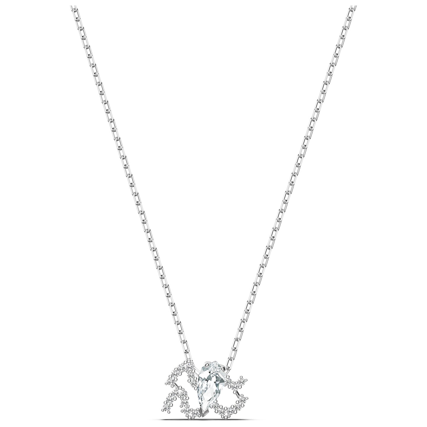 Swarovski Zodiac II Pendant, Aquarius, White, Mixed metal finish 5561421