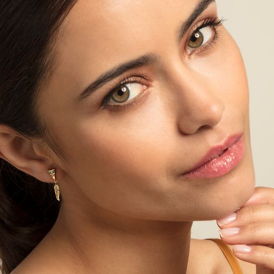 Thomas Sabo Earrings "Feather" H1991-471-7