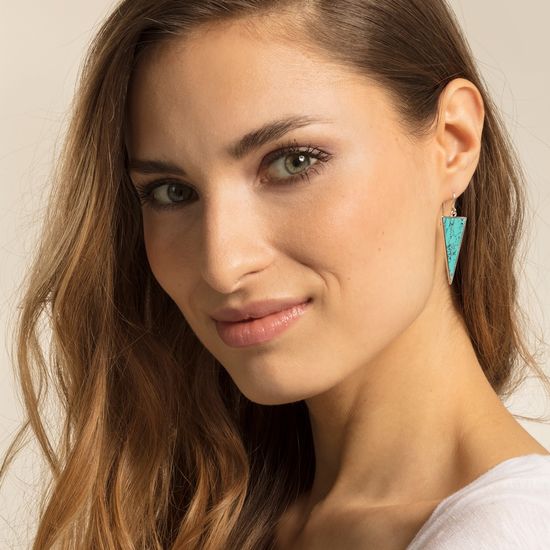 Thomas Sabo Single Earring "Triangle Turquoise" H2013-499-17