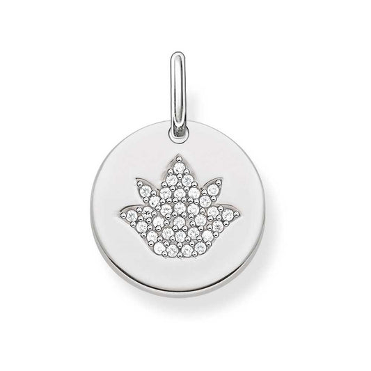 Thomas Sabo Ladies Love Bridge Silver Lotus Pendant LBPE0006-051-14
