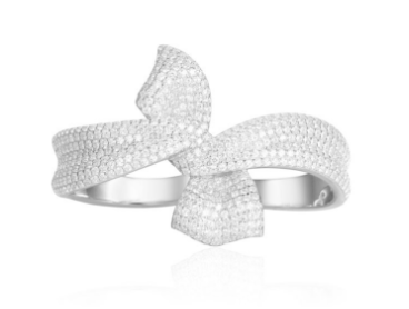 APM Rubans de Noel Silver Double Ring A17571OX