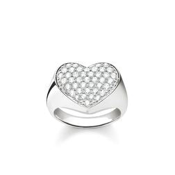 Thomas Sabo Women's Ring Heart Pave TR2084-051-14