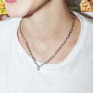 COLLECTION VALENTINE Chain Necklace - Silver AC5702OX