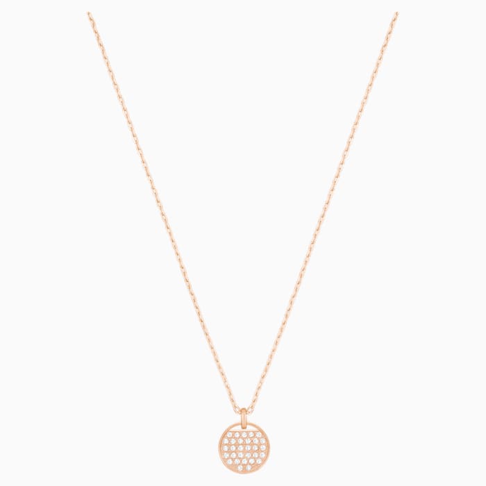 Swarovski Ginger Pendant, White, Rose gold plating 5265913