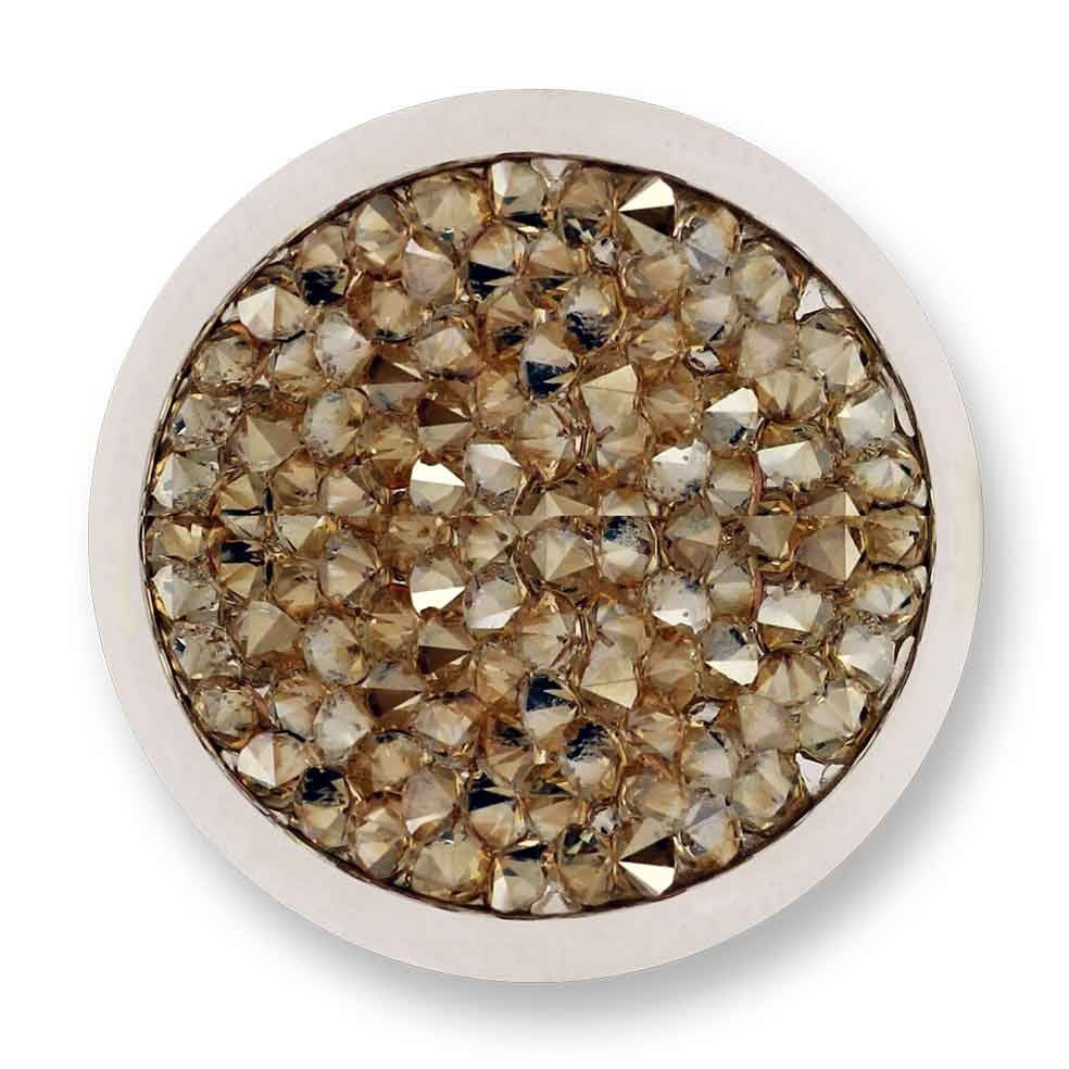 Mi Moneda Swarovski S/S champagne large coin SW-LU-42-L