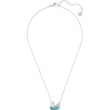 Swarovski Iconic Swan Pendant, Multi-colored, Rhodium Plated 5512095