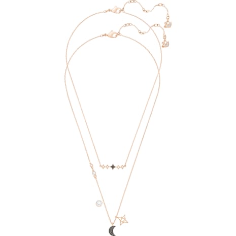 Swarovski Symbolic Moon Necklace Set, Multi-colored, Mixed Plating 5273290