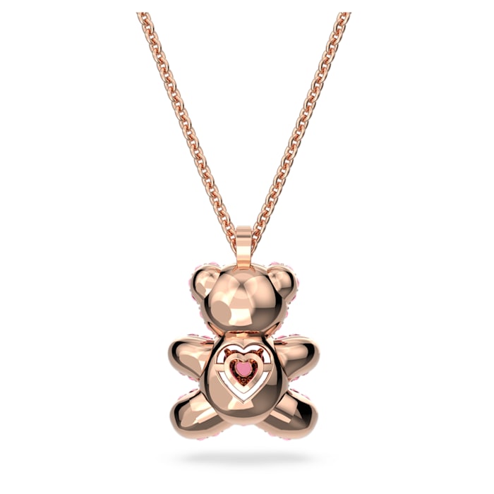 Swarovski Teddy pendant Bear, Pink, Rose gold-tone plated 5642976
