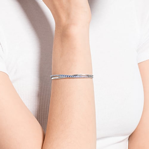 Swarovski Twist Rows Bracelet, White, Rhodium Plated 5572726/5584648/5565210/5582810/557272/55846525/