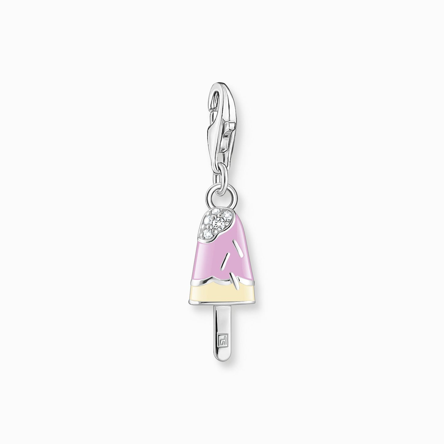 Thomas Sabo Charm Pendant Colorful Popsicle With White Stones Silver 1999-041-7