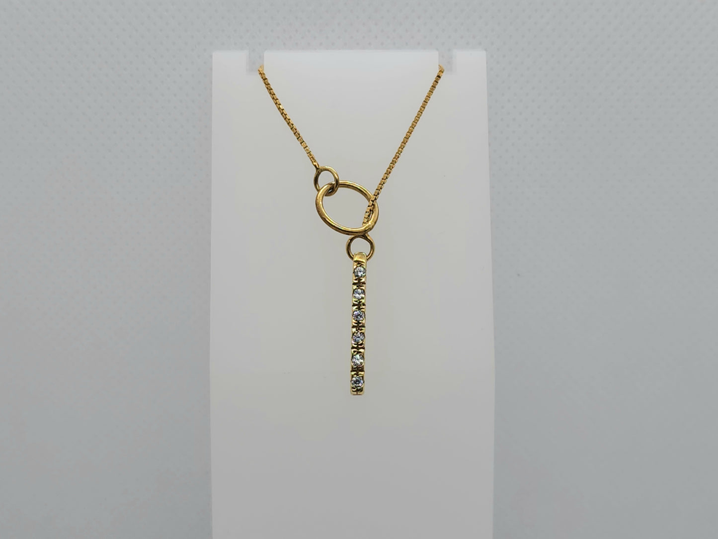 14k Box chain necklace 9806