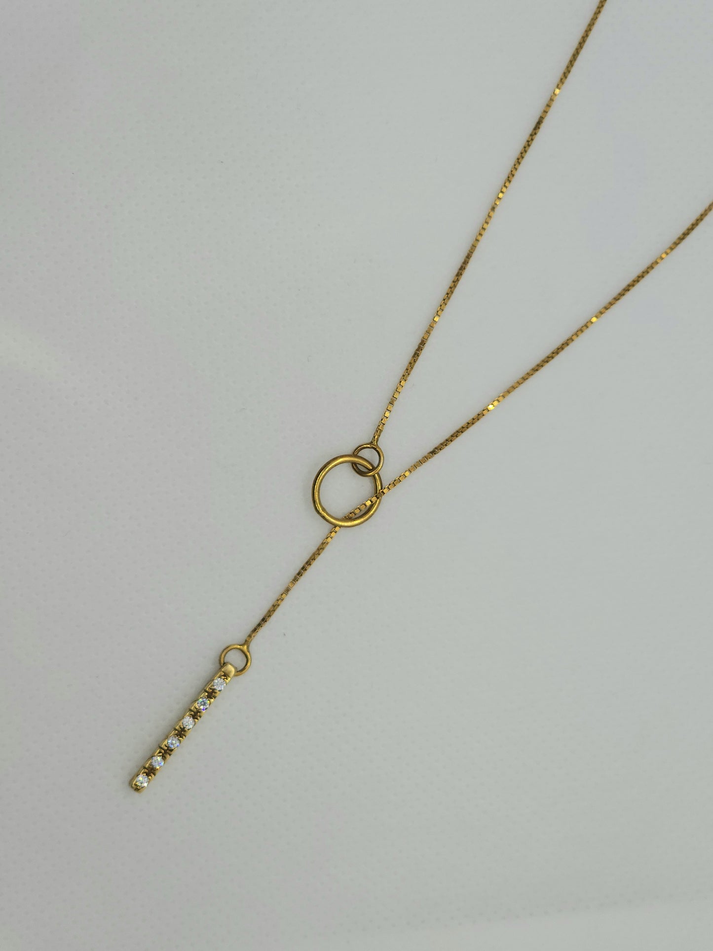 14k Box chain necklace 9806