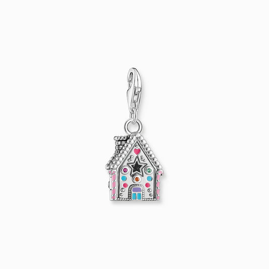 Thomas Sabo Silver gingerbread house charm pendant 2058-340-7