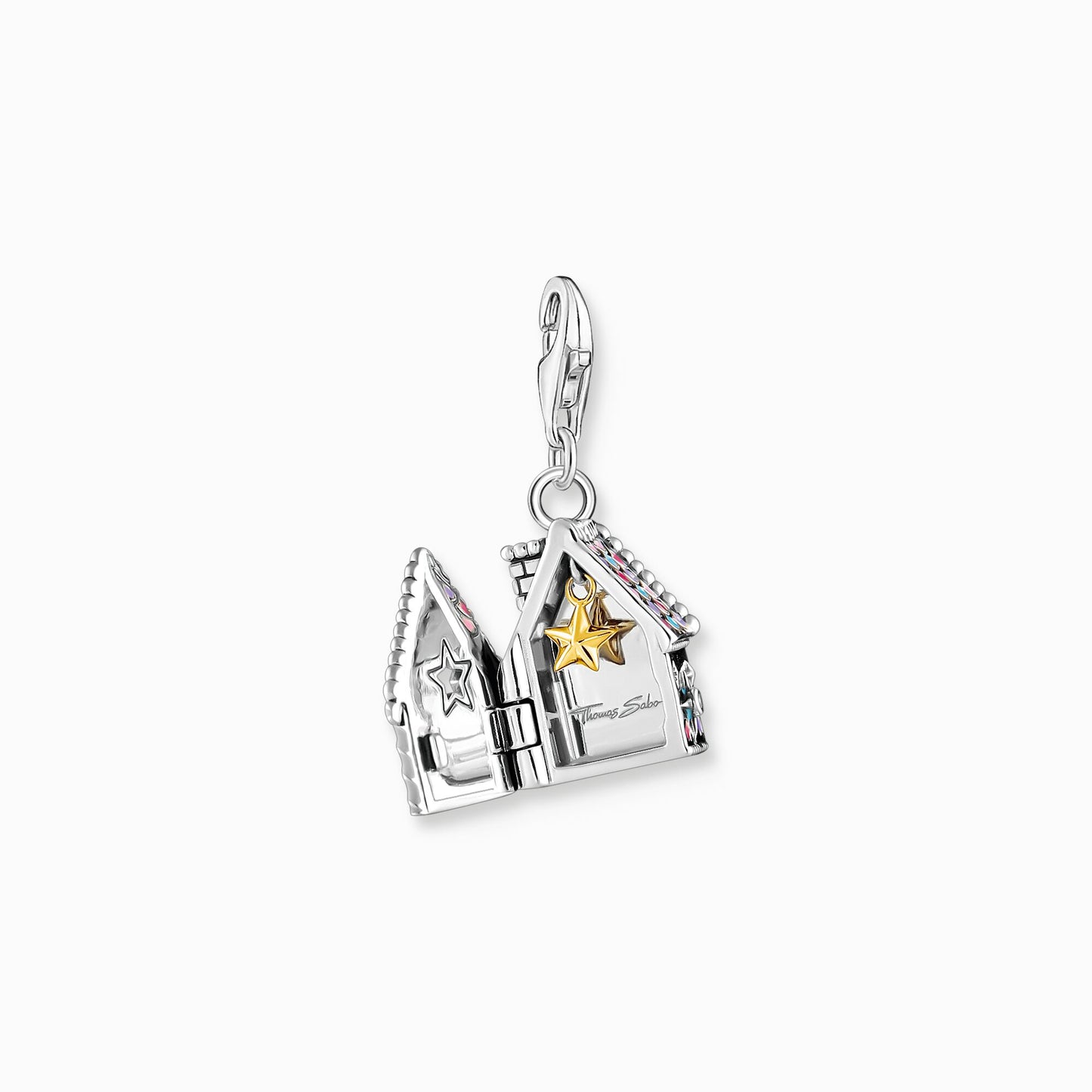 Thomas Sabo Silver gingerbread house charm pendant 2058-340-7